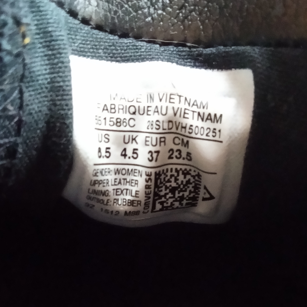 Converse Black leather sneakers - Picture 4 of 5